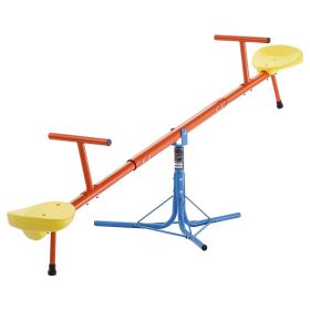 VEVOR Kids Seesaw, 100 lbs Load Capacity per Seat, Sit and Spin Teeter Totter with 3-prong Support Legs, Kids Outdoor Playground Equipment