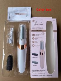 Electric Foot Grinder Foot Peeling Machine Foot Repair Tool (Option: Color box white)