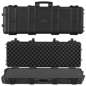 VEVOR Hard Rifle Case, Lockable Rifle Case with Pre-cut Foams, 40 in Gun Storage with Wheels (Default: Default)